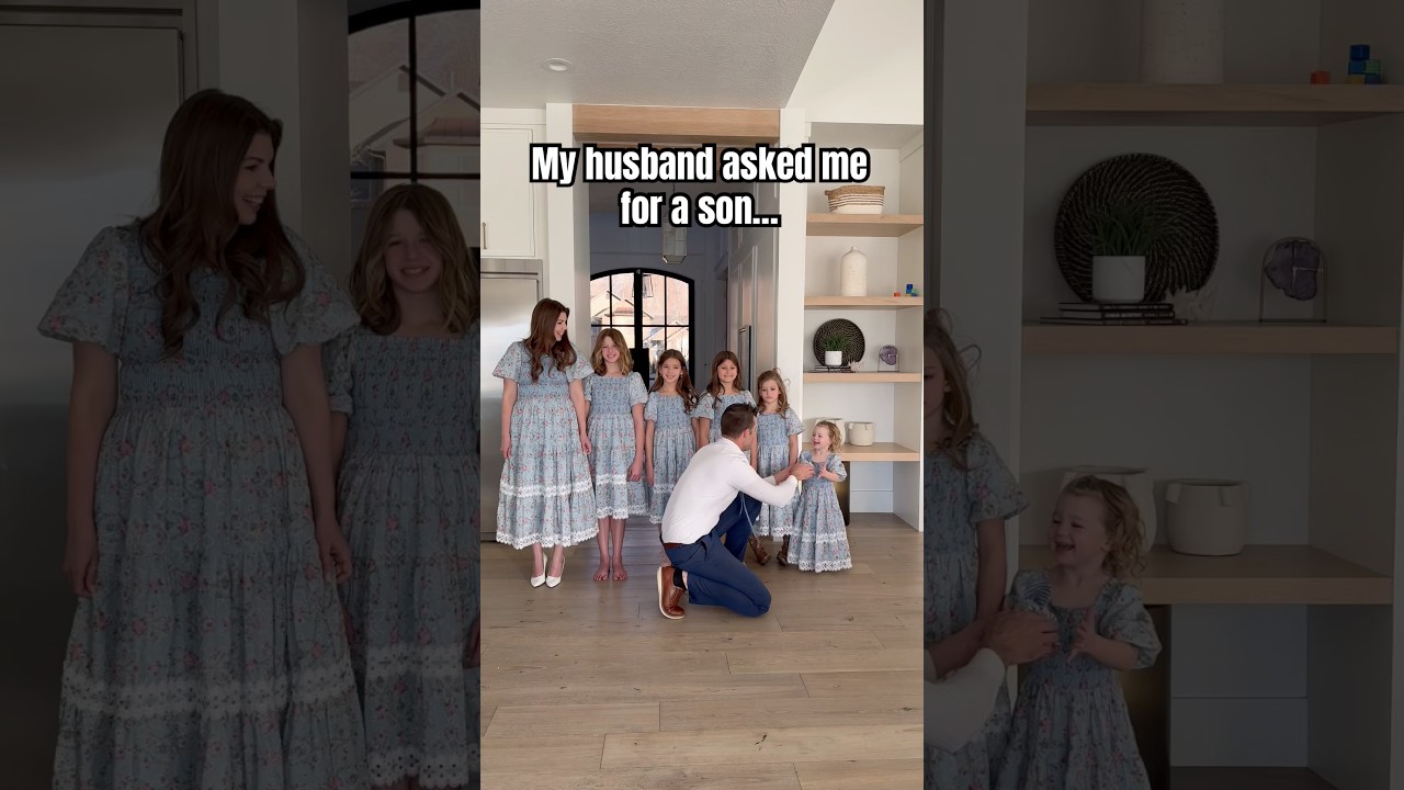 I understood the assignment 😅 #bigfamily #girlmom #girldad #couplegoals #genderreveal #surprise