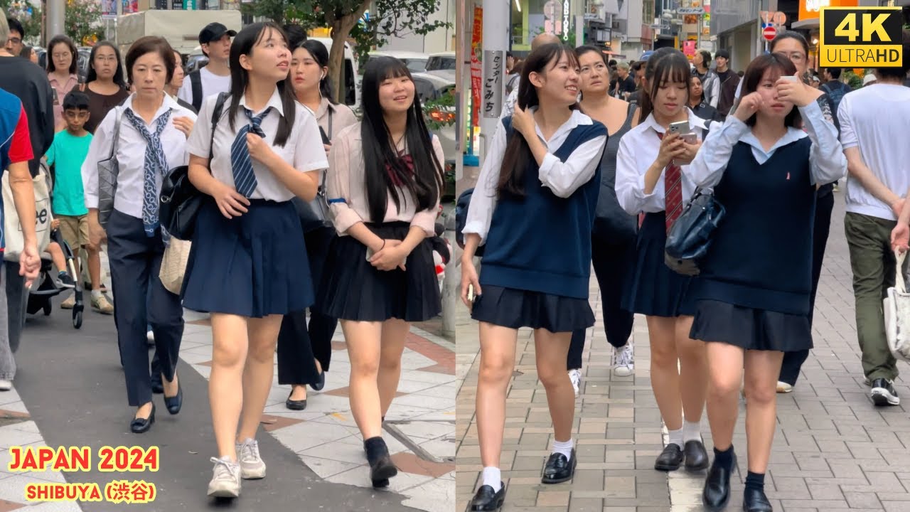 4k hdr Japan travel 2024 | Walk in Shibuya (渋谷) Tokyo Japan | City ambience Nature for relaxing