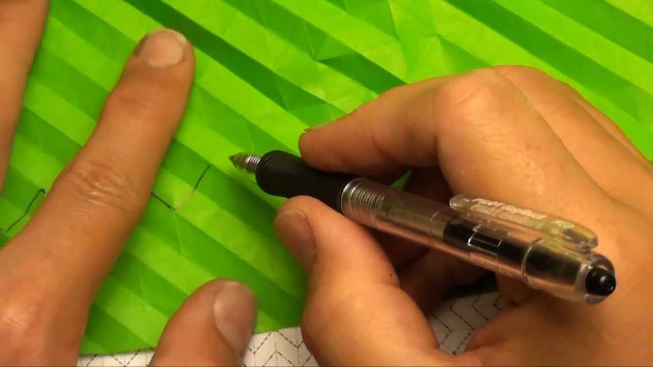 Flasher Hat Tutorial Part 2 Drawing the Pattern onto the paper