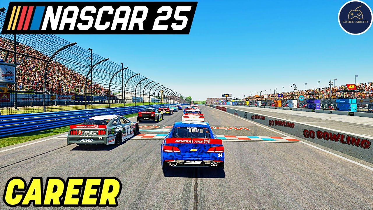 NASCAR 25 Career Mode Part 14 - SHOCKING RACE AT WATKINS GLEN!