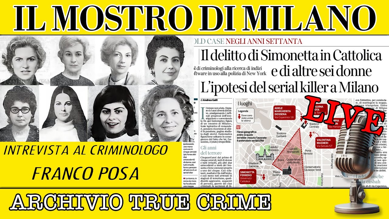 Il Mostro di Milano | ARCHIVIO TRUE CRIME LIVE