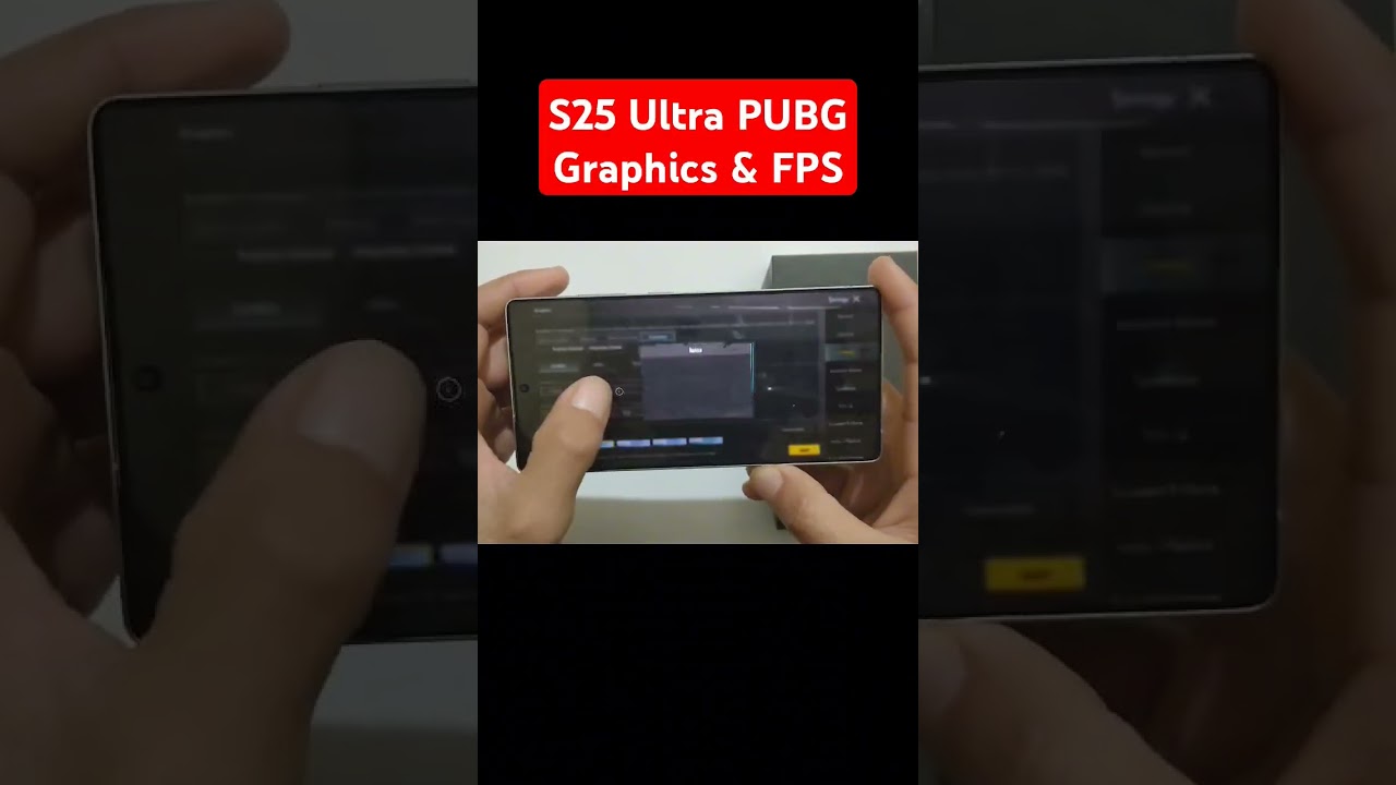S25 Ultra PUBG Graphics and FPS Settings #s25ultra #pubgmobile