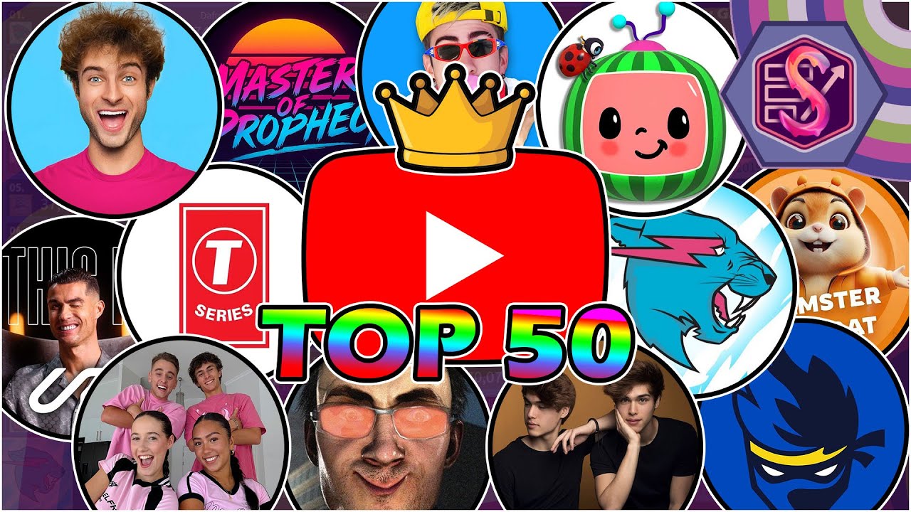 The Top 50 Most Subscribers Gained in one Year