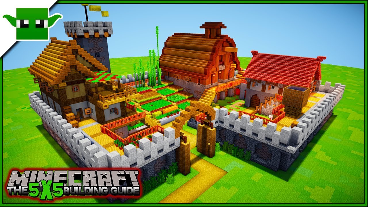 Minecraft Fortified Farm #2 | Building Tutorial (EASY 5X5 Building)