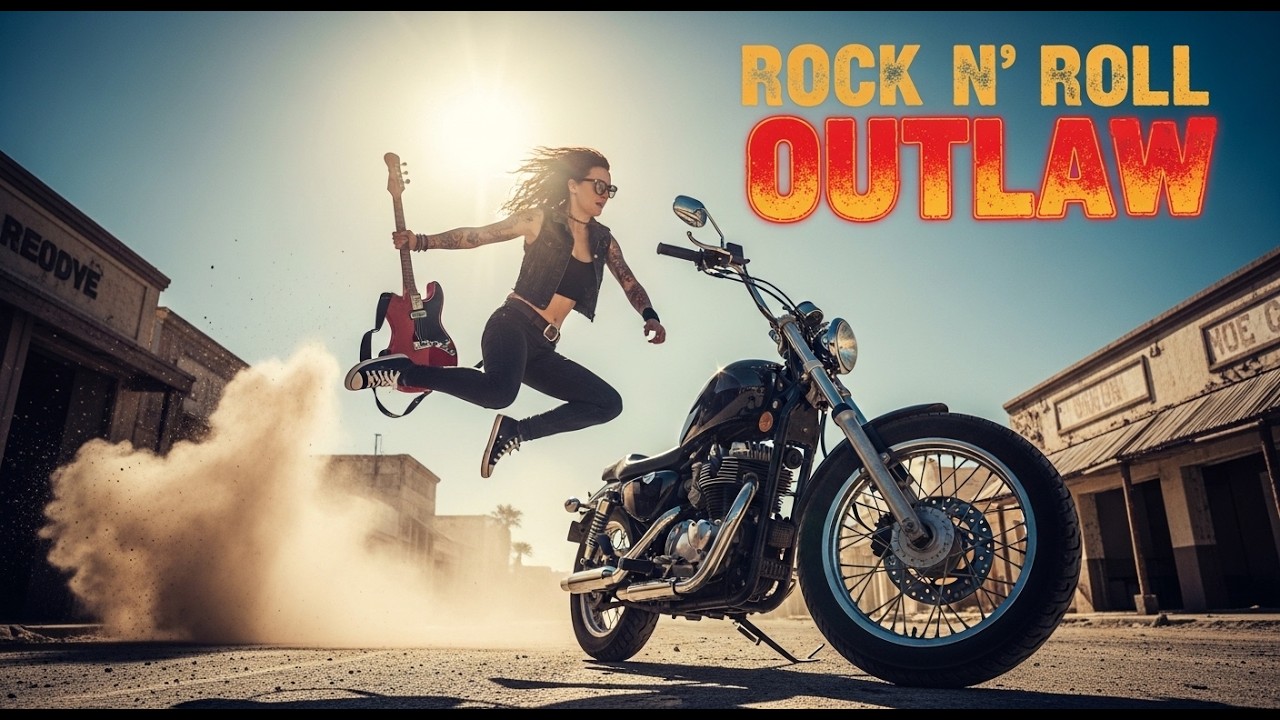 OUTLAW RIFFS &mdash; WHERE ROCK MEETS HORSEPOWER ⚡🎸 #RockNRollOutlaw #BikerRock #FullThrottle