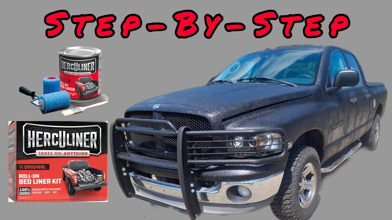 DIY Herculiner Truck Bed Liner Paint Job (How-To Step-By-Step)