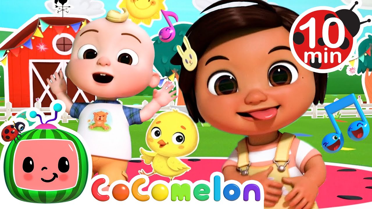 [ 10 MIN LOOP ] Los Pollitos Dicen Dance 🎶 | Dance Party | Fun CoComelon Nursery Rhymes & Kids Songs