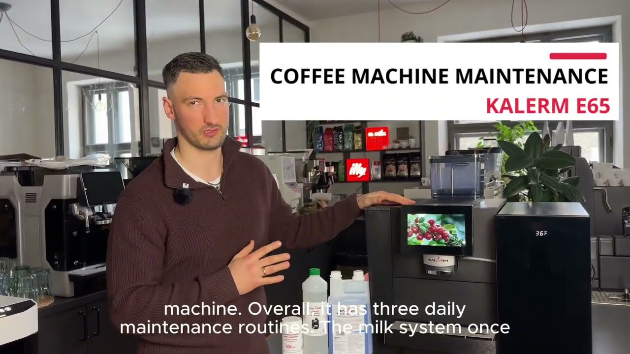 Kalerm E65 coffee machine daily maintenance