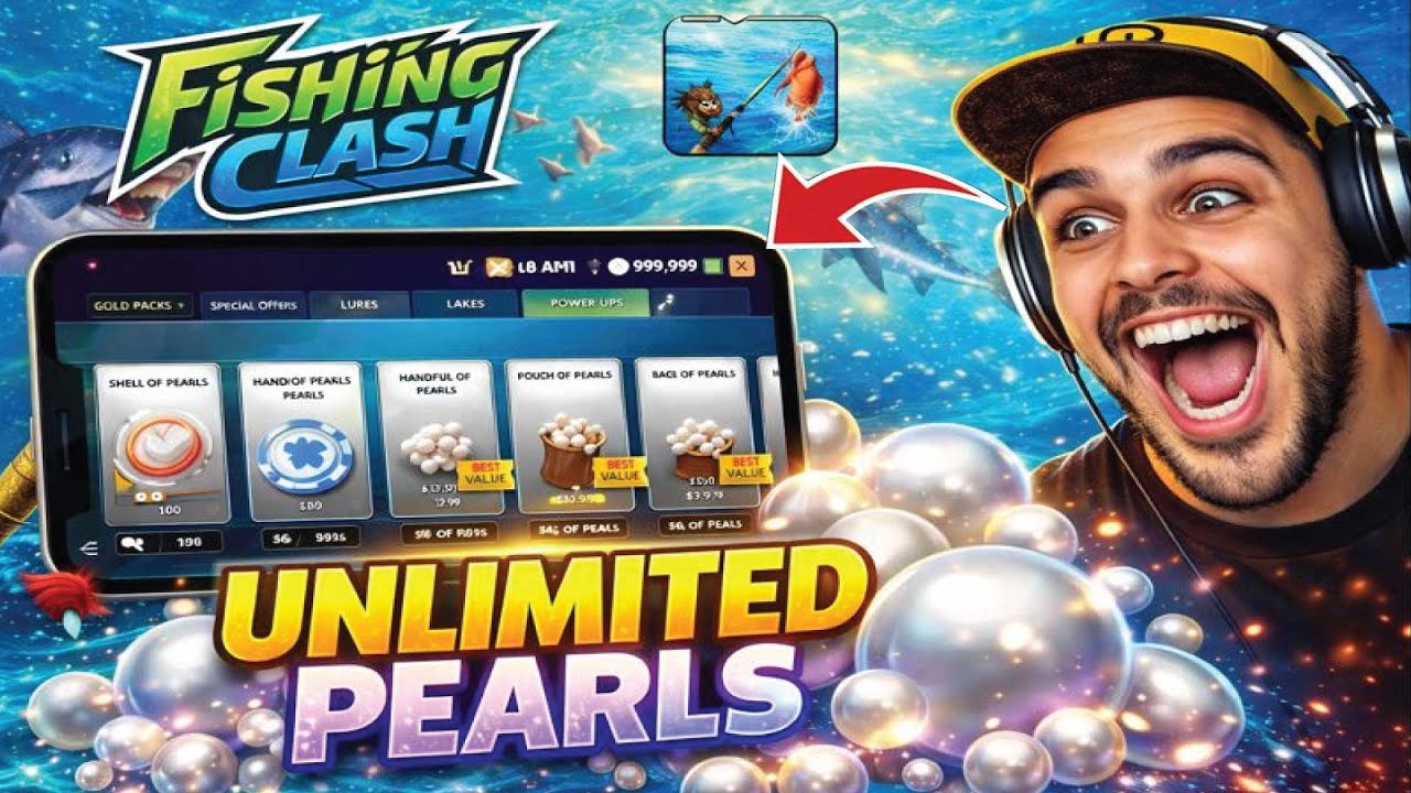 Fishing Clash Hack 2026 – 9999 Free Pearls (Still Working)