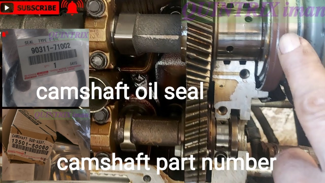 How to replace camshaft oil seal TOYOTA LAND CRUISER 2010 👨‍🔧👨‍🔧👨‍🔧
