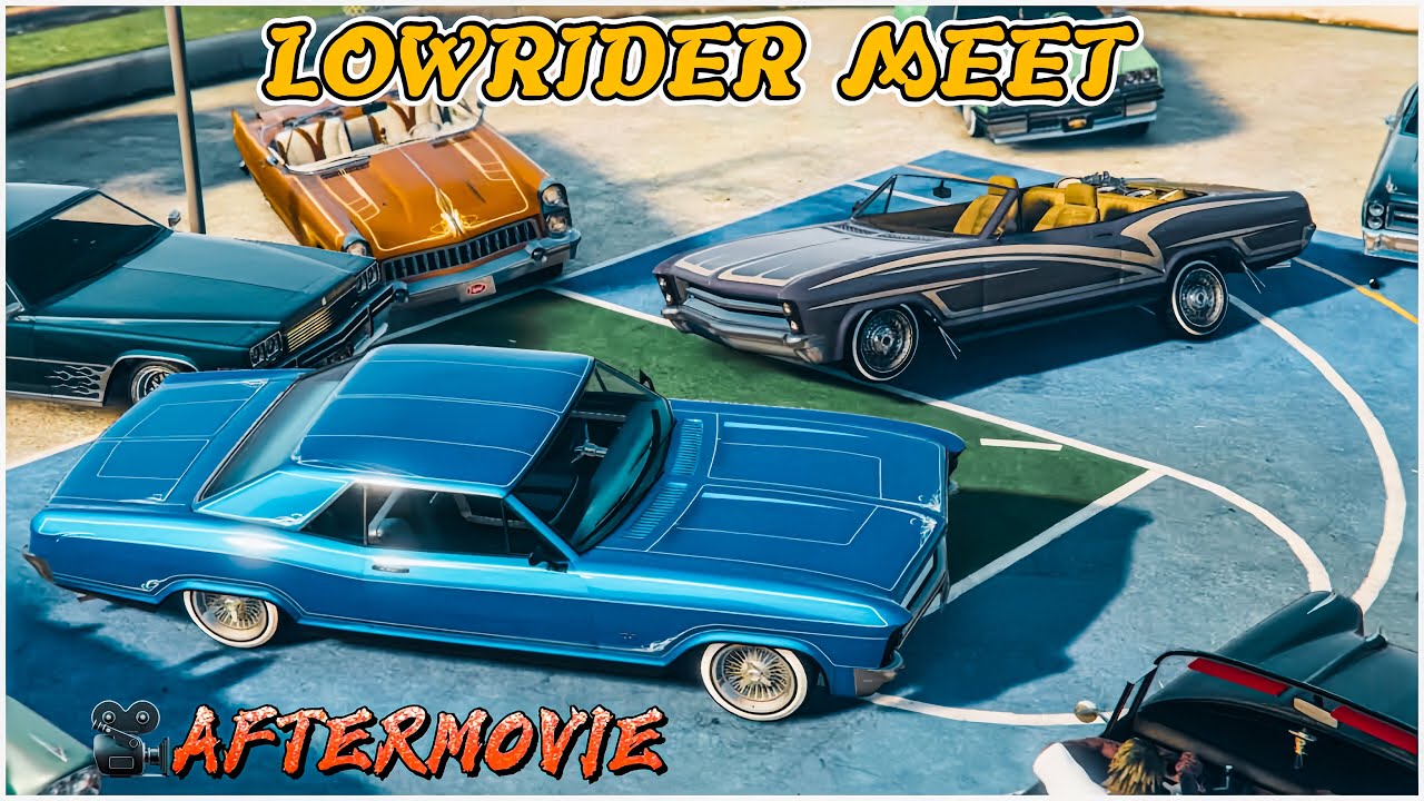 GTA 5 Online Lowrider car meet Aftermovie Cinematic film rockstar editor by THE STRIPE Films @TSRP