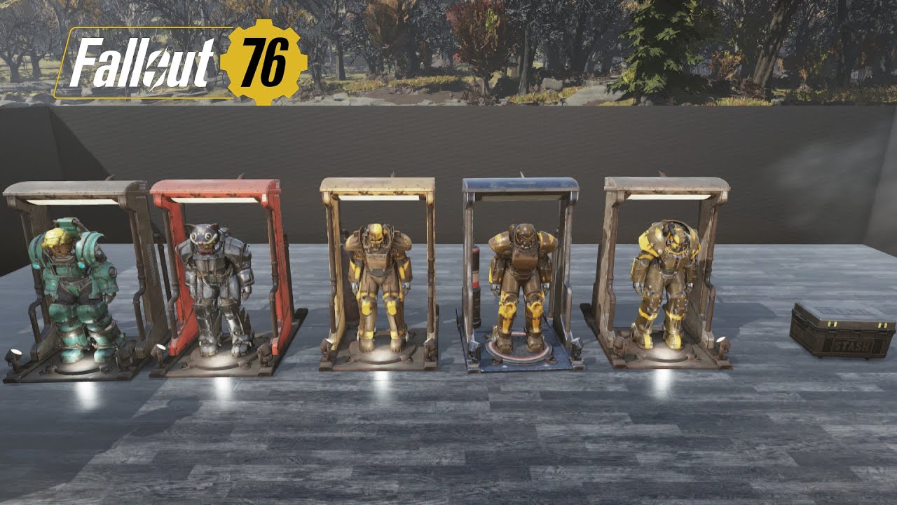 Fallout 76 - Display Frame Set - Hellfire Paint - Basic Paint - Mr Fuzzy & Vault Boy Helmet - Review