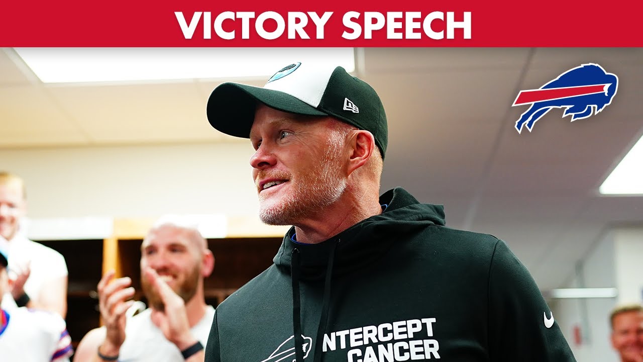 Sean McDermott's Victory Speech In Bills Week 6 Win Over Kansas City Chiefs | Buffalo Bills
