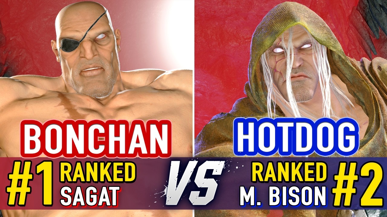 SF6 🤜 BONCHAN (#1 Ranked Sagat) vs HOTDOG (#2 Ranked M.Bison) 🤛 SF6 High Level Gameplay