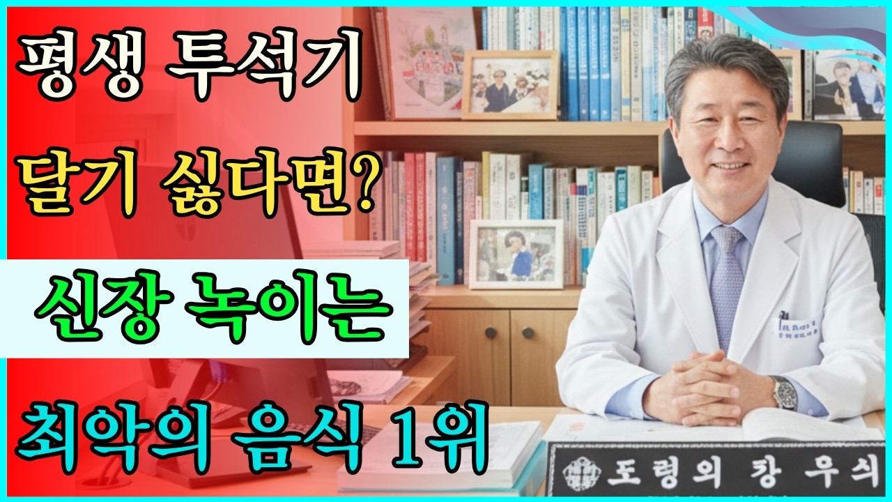 평생 투석기 달기 싫다면 당장 버리세요! 당신의 신장을 조용히 녹이는 최악의 음식 1위 #신장에나쁜음식 #투석