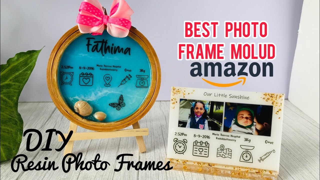 How to make 2 type of resin photo frame | step by step | tutorial | DIY gift ideas.