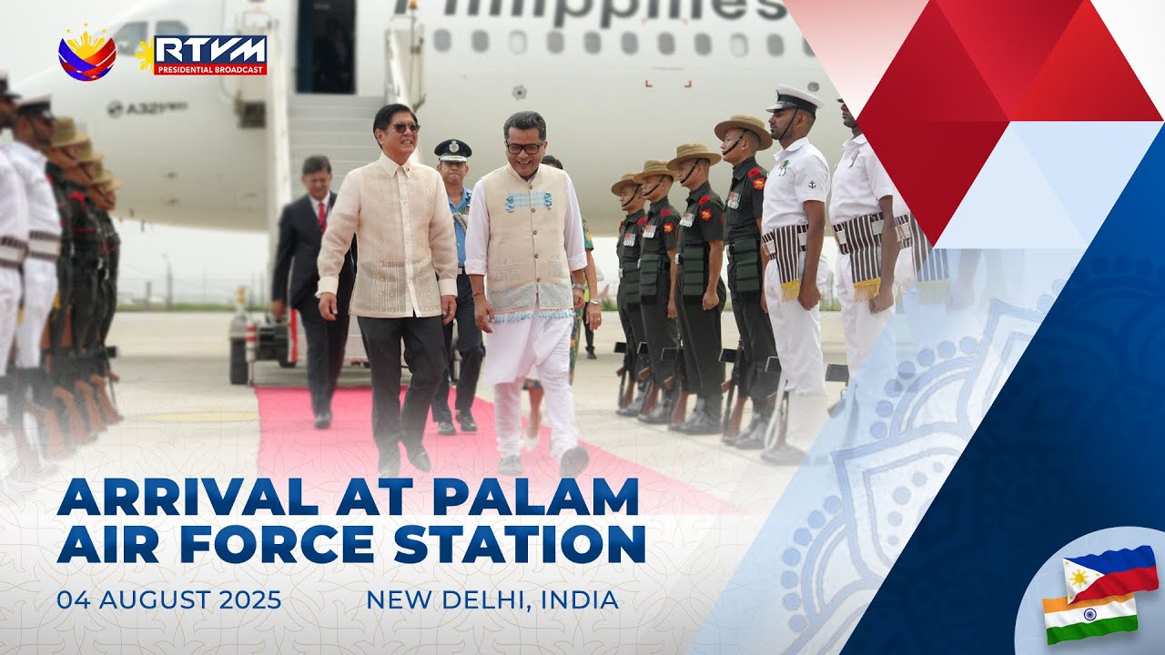 Arrival at Palam Air Force Station 8/04/2025