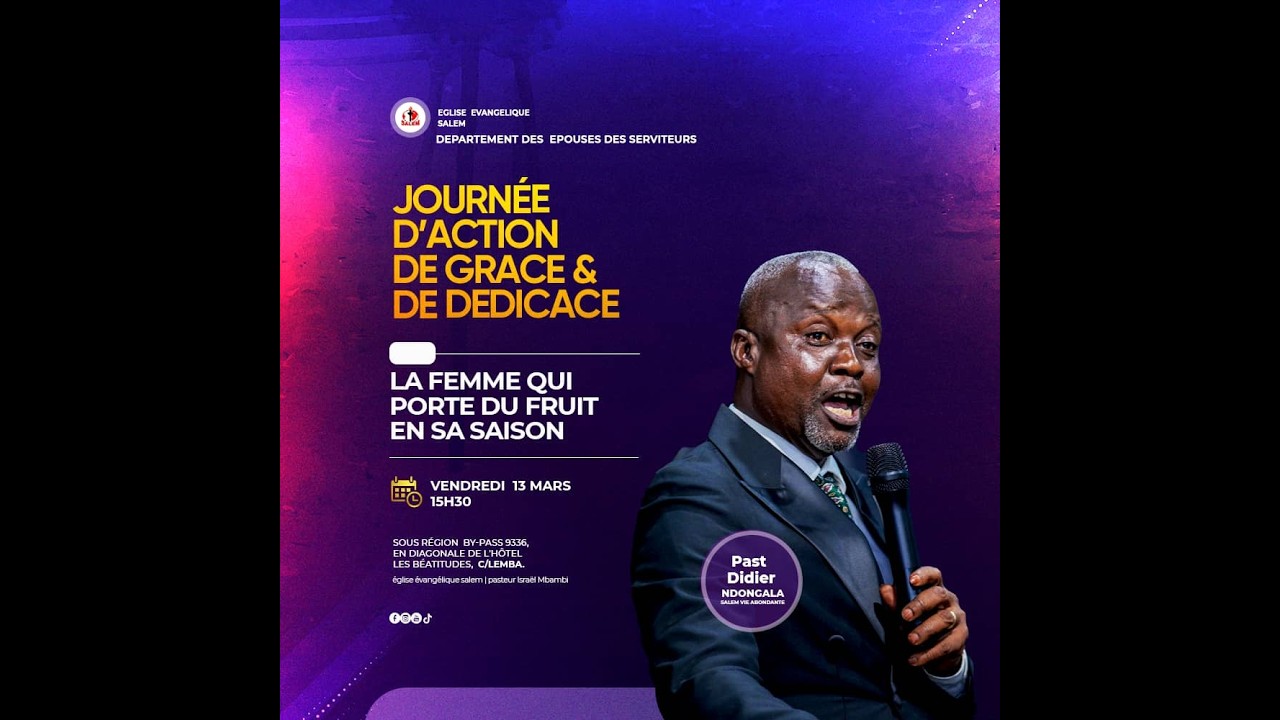 JOURNEE D'ACTION DE GRACE ET DE DEDICACE