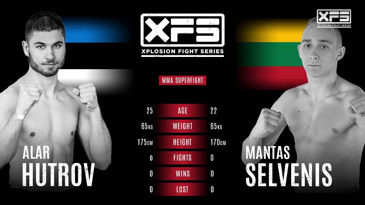 ALAR HUTROV (EST) vs MANTAS SELVENIS (LIT) | XFS 21.10.16