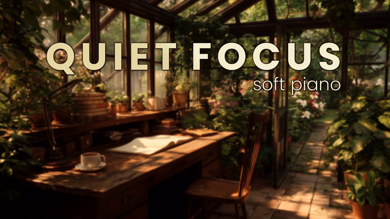 Quiet Focus 🌿 Calm Piano for Deep Work, Study & Reading | 90 Minutes