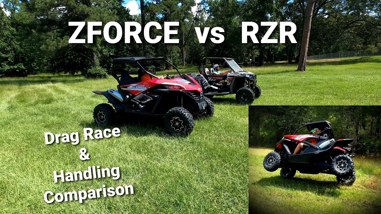 New CFMOTO ZForce Sport vs Polaris RZR 1000 Drag Race & Handing Comparison