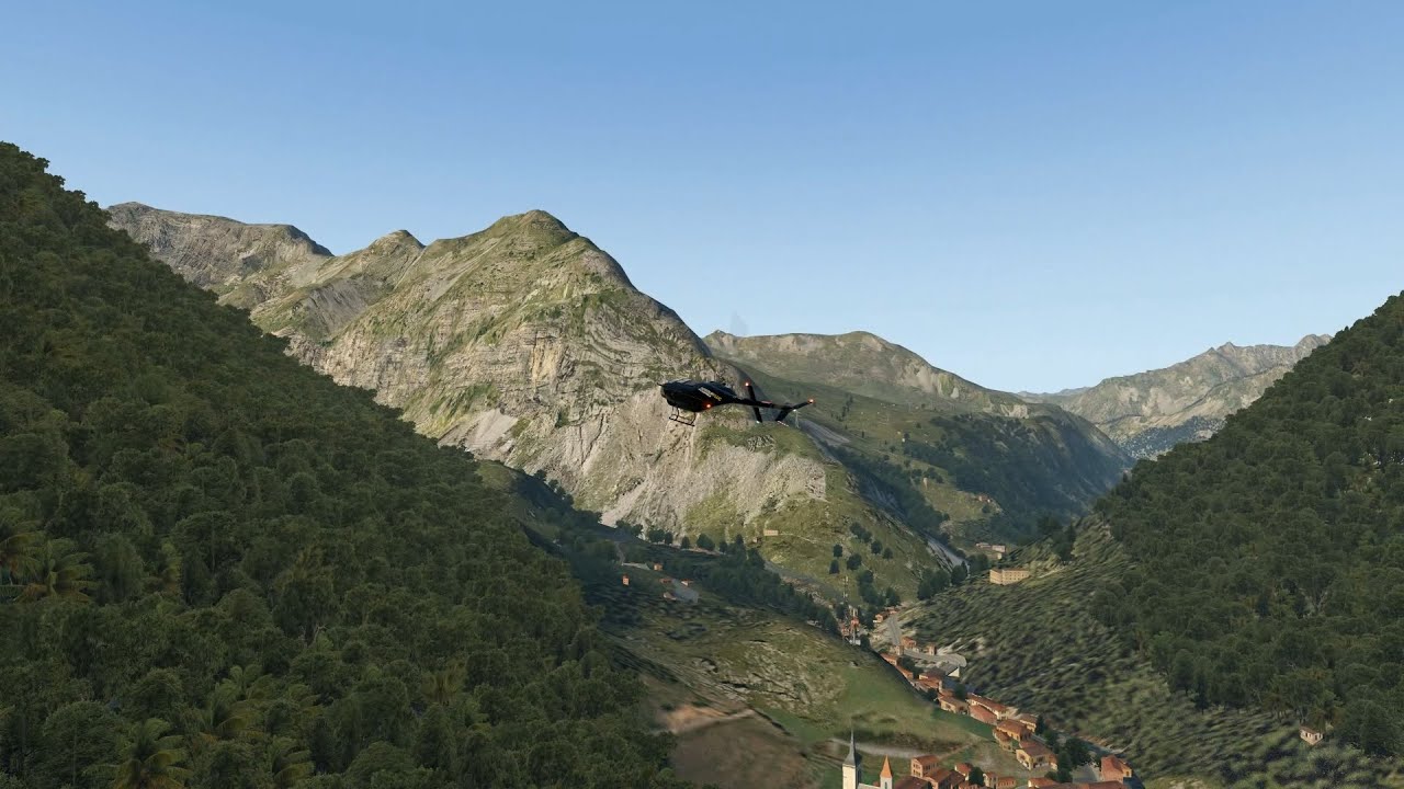 Perte de contrôle d'un Bell 206-19 - Vortex | X-Plane 11
