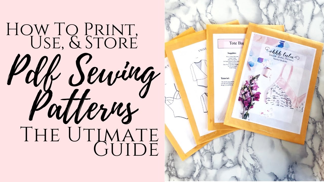 Pdf Sewing Patterns Ultimate Guide. how To Print, Assemble, and Store A Printable Sewing Pattern