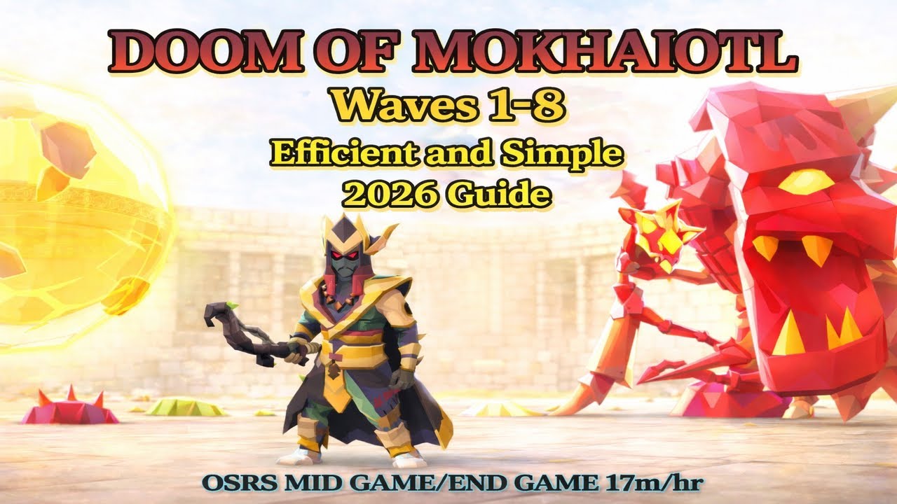 (OSRS) Doom of Mokhaiotl 1-8 guide - EASY and SIMPLE - Raw commentary - Beginner friendly - 