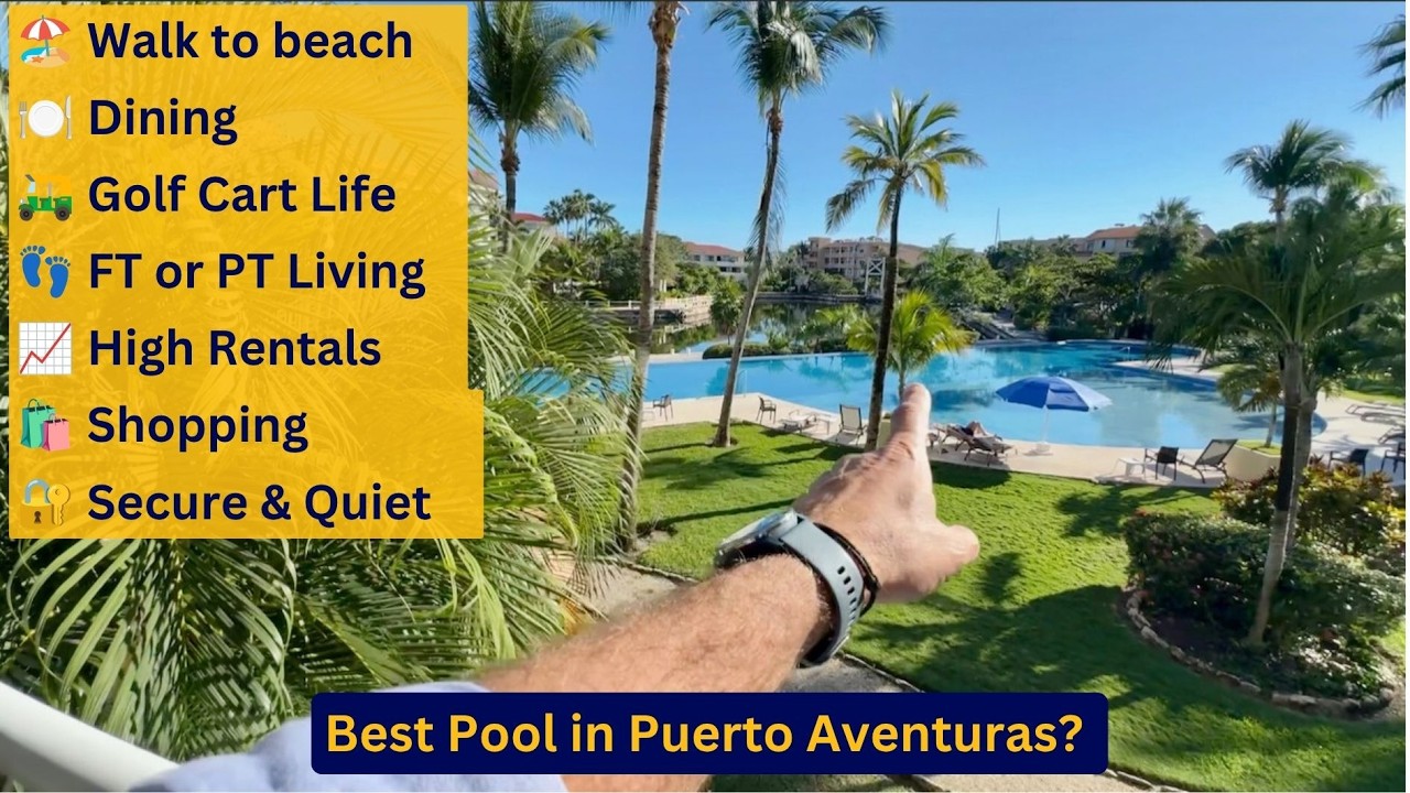 Puerto Aventuras 2BR Condo with Owner Financing! Gated Community, Rental Potential & Huge Pool