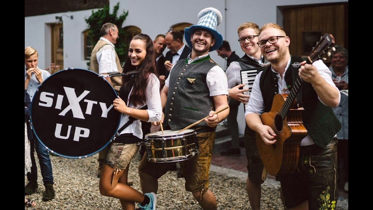 Hochzeit mit Partyband SIXTY UP mit Brautstehlen (2019)