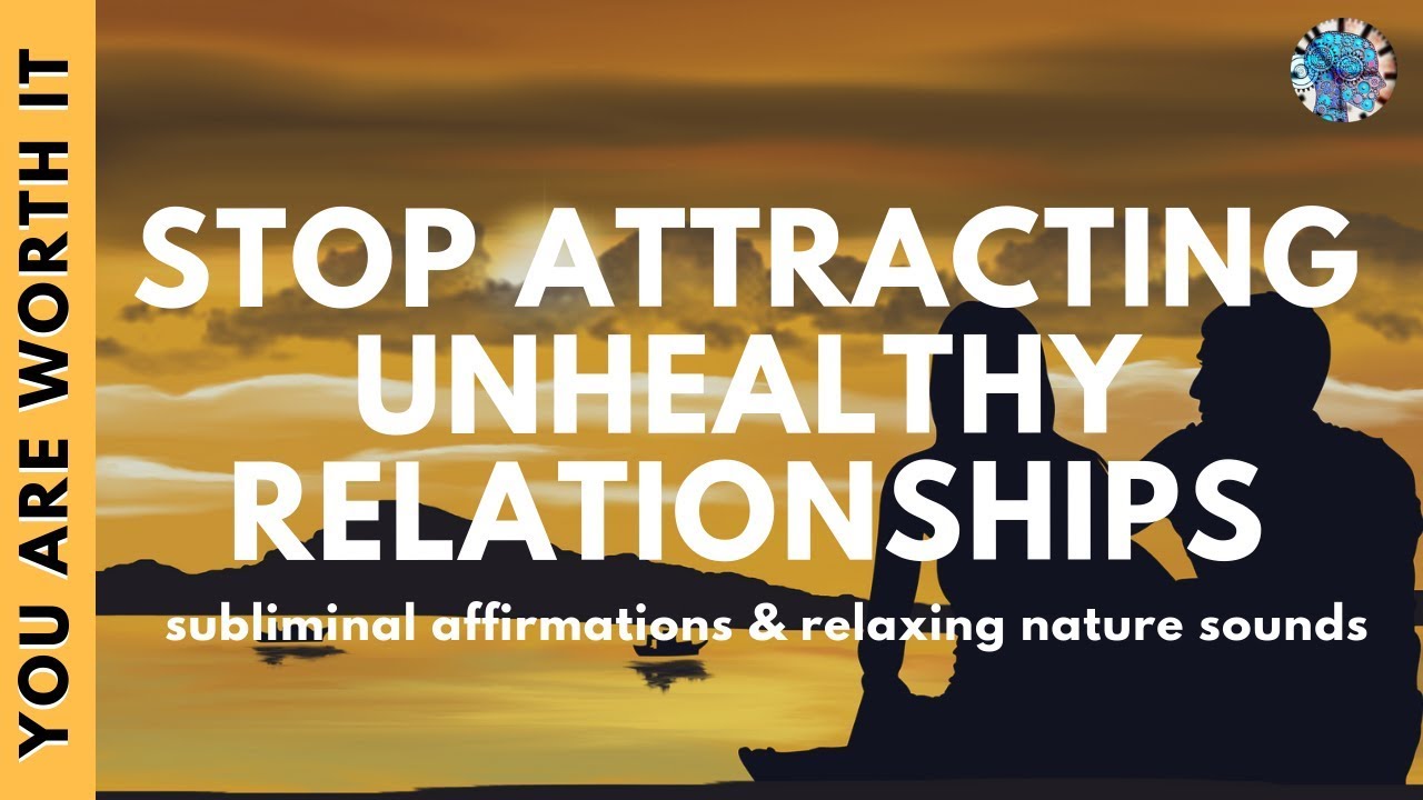 STOP ATTRACTING BAD RELATIONSHIPS | Subliminal Affirmations & Relaxing Rain