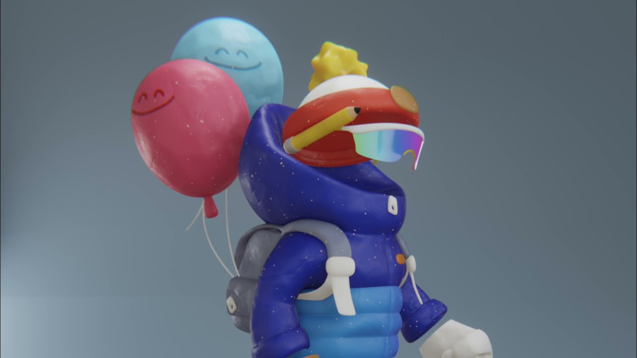 Invisible Friends NFT Balloon Boy Clay Timelapse