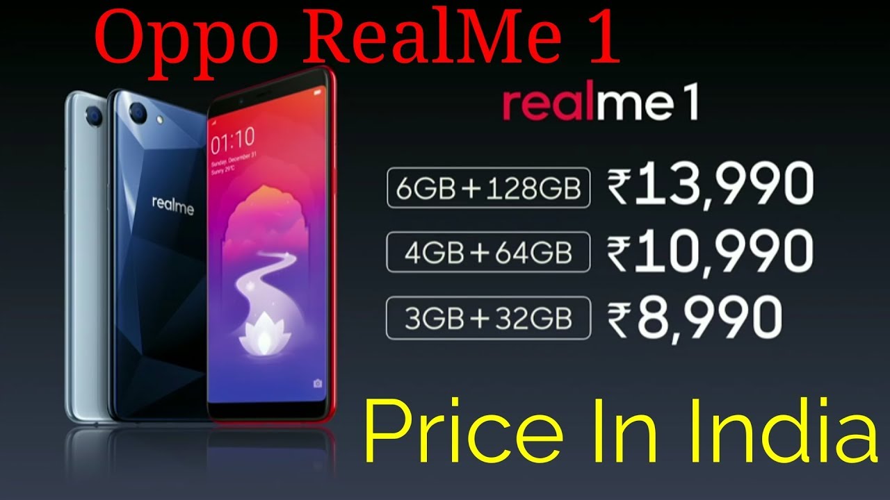 RealMe 1 Features and Official Introduction Price