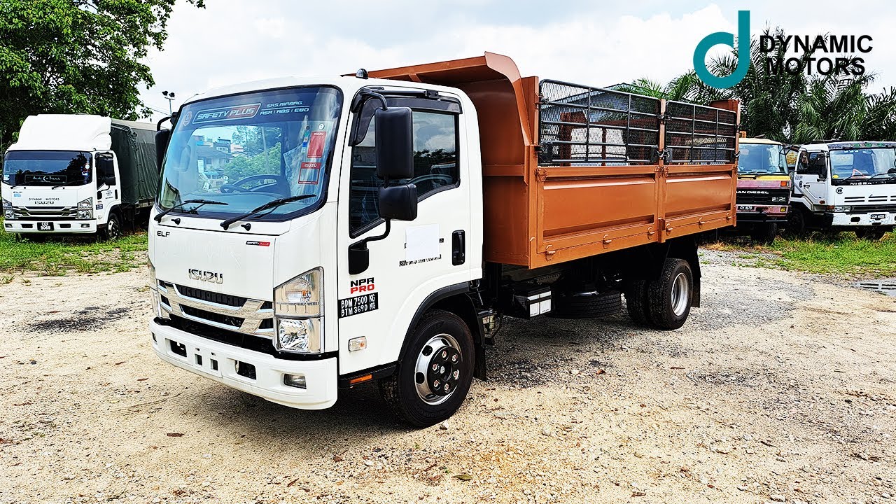 Isuzu ELF NPRPRO Steel Tipper 14.7 FT with Steel Side Railing 3815MM