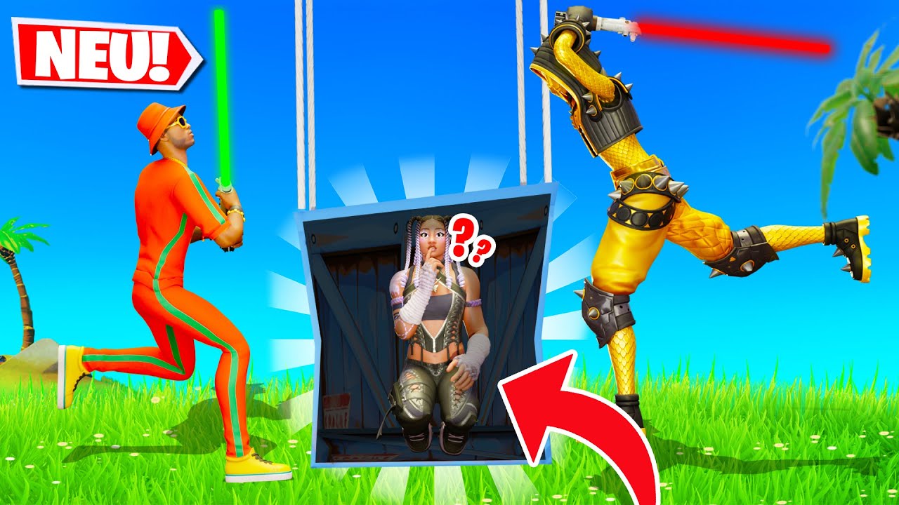 *NEU* HIDE and LASERSCHWERT Race in Fortnite gegen @Odumanpique