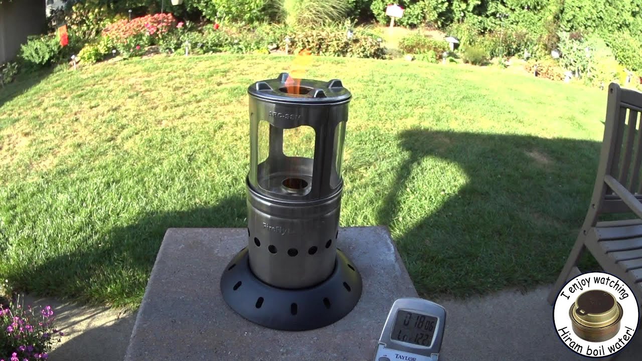 StoveTec FireFly Lantern - Burn Test #2 - Wood Pellets - Check For Smoke