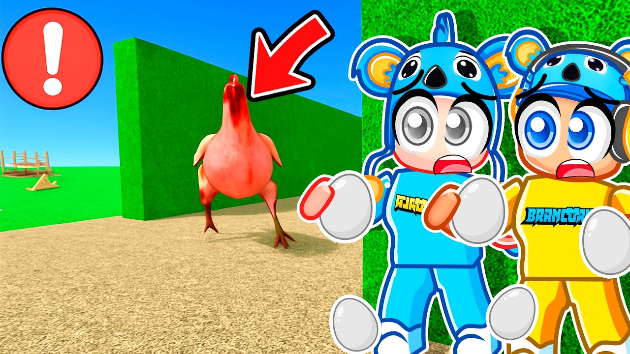 FUGA IMPOSS&Iacute;VEL DA GALINHA MALUCA NO ROBLOX! 🐔 - Brancoala Games