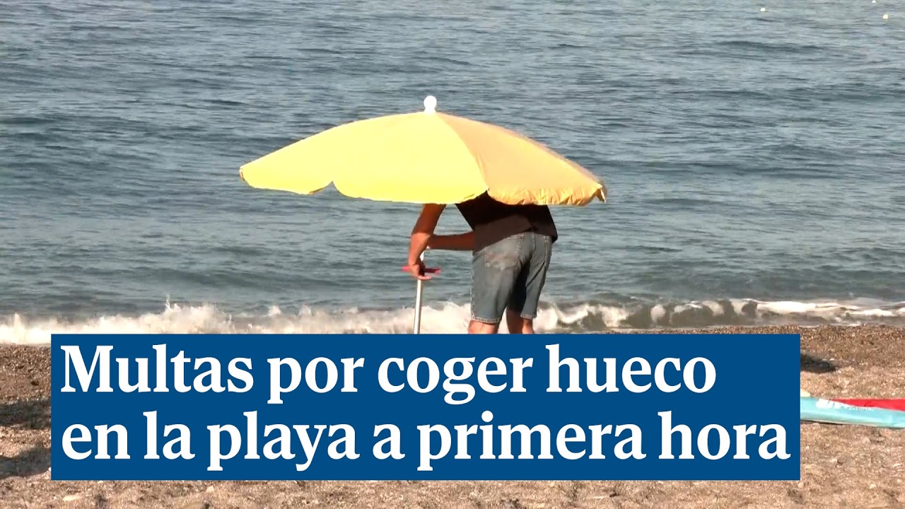 Multas de hasta 750 euros por coger hueco en la playa a primera hora de la mañana