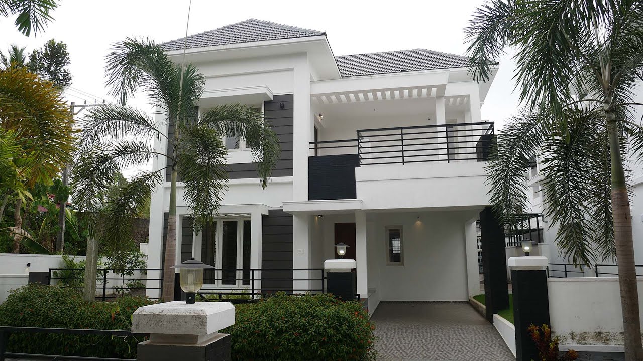 Budget Gated Villa with Private Garden For sale | 6.50 Cent 2050 SqFt 3 bhk Kochi Modern Style.