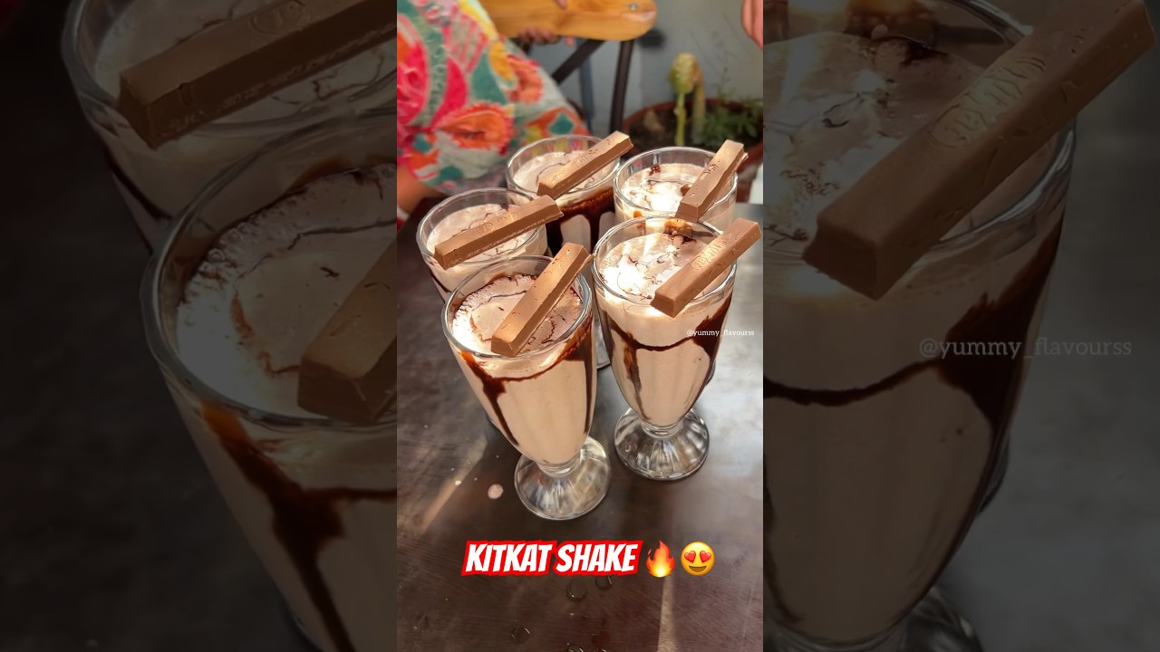 VANILLA KITKAT SHAKE 🔥😍 || INDIAN STREET FOOD
