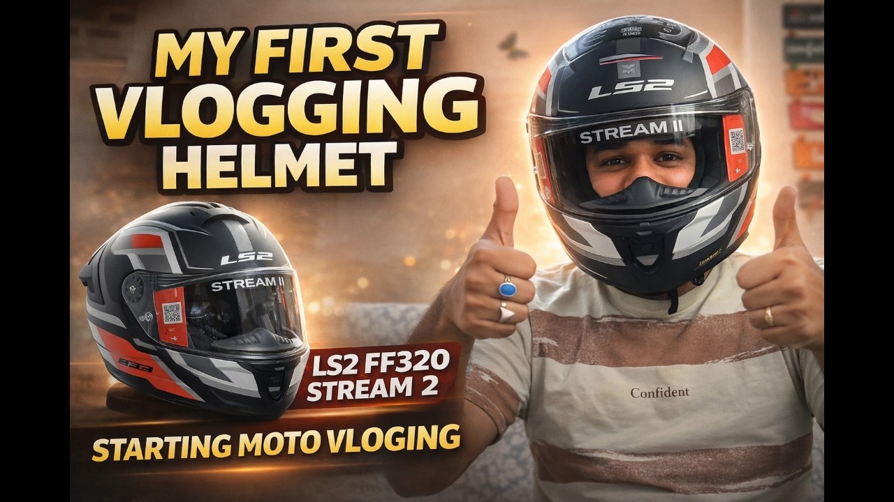 Finally Bought My First Helmet for Moto Vlogging | LS2 FF320 Stream 2 | Unboxing & First Impression