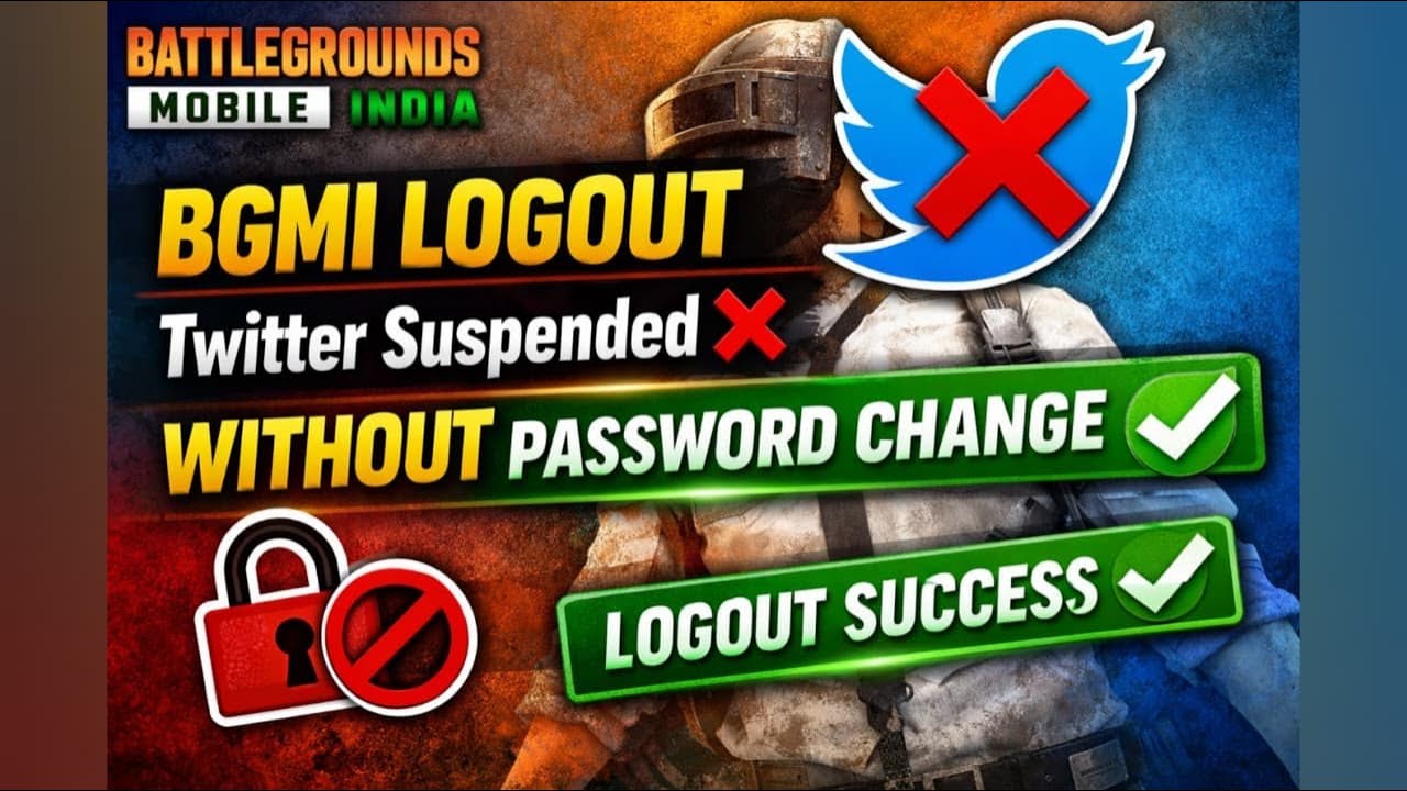 How to Logout BGMI on iPhone/iPad When Twitter Is Suspended (No Password Change)