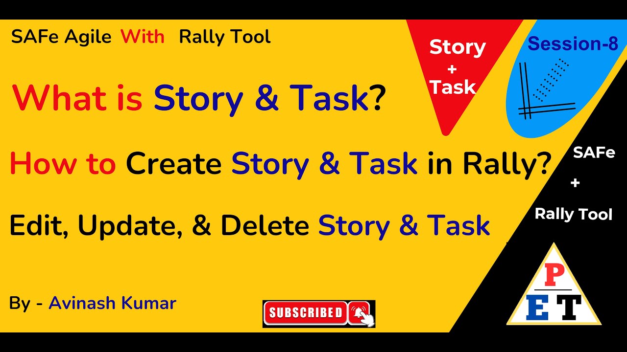 Create story & task in rally software
