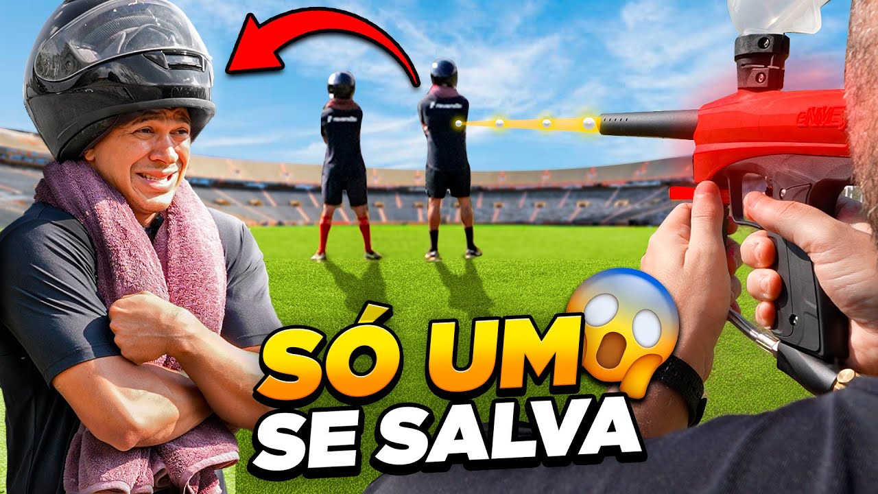 O MELHOR GOL SE SALVA DO PAINTBALL!! ⚠️😨 *só um escapa*