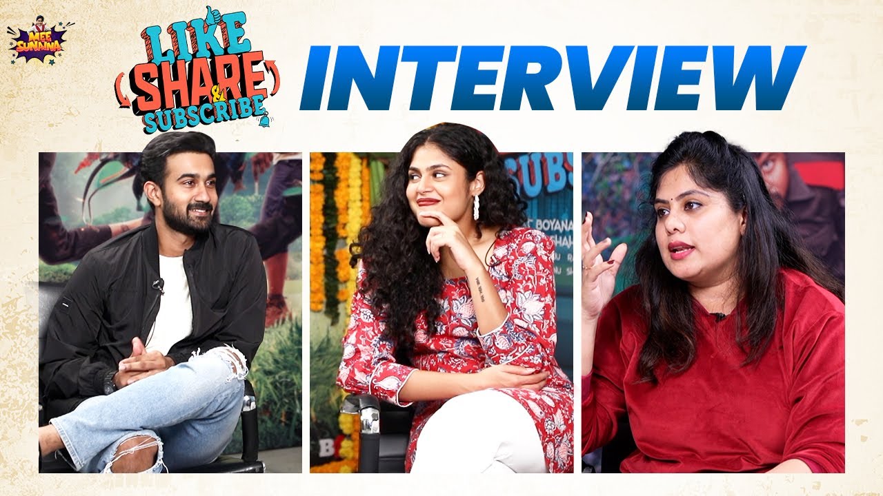Like Share & Subscribe Movie Team Funny Interview | Santosh Shoban | Faria Abdullah | Mee Sunaina