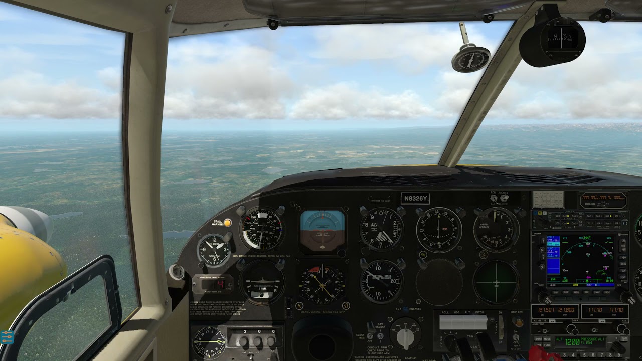 Piper PA-30 Twin Comanche (vFlyteAir) -- Anchorage, Alaska → Talkeetna, Alaska -- X-Plane 11.53