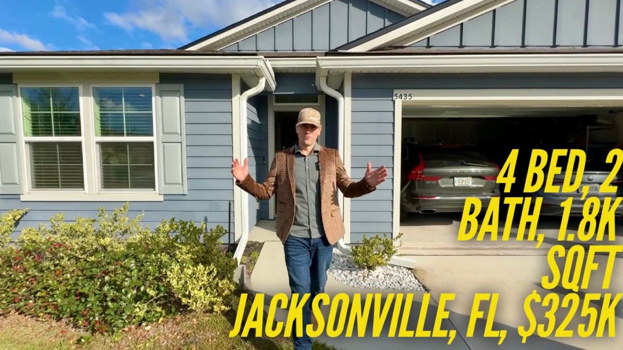 Jacksonville upgraded 4 bed, 2 bath, 2-car garage—1,800 sqft, $325K