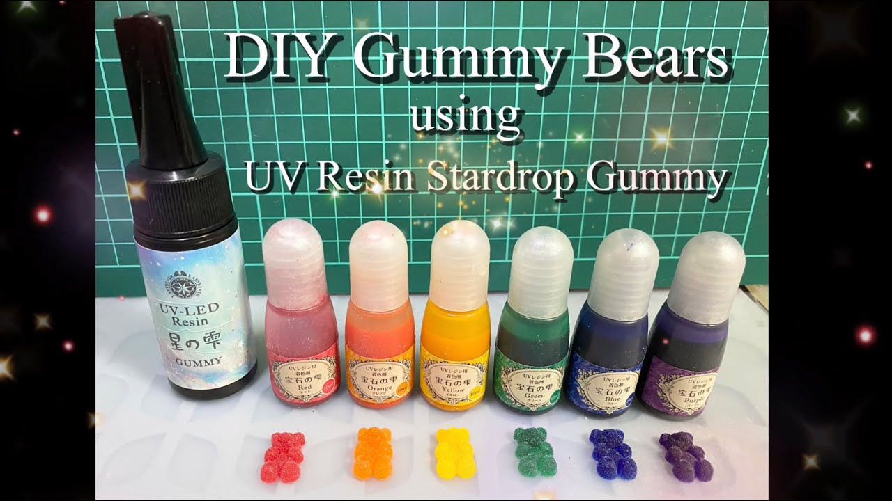 DIY Gummy Bears using Padico UV-LED Resin Stardrop Gummy