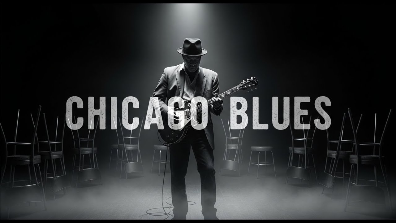 Chicago Blues Music – Nonstop Slow Blues Guitar for After Hours Whiskey Nights