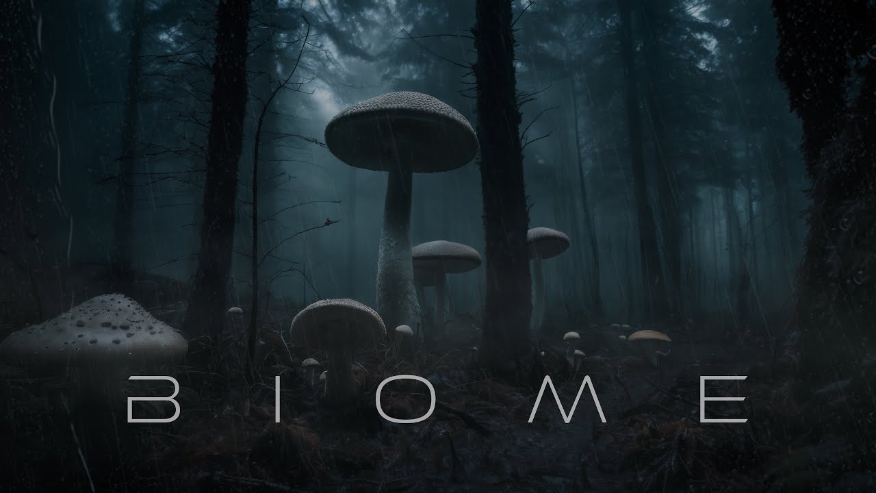 B I O M E  -  Relaxing Futuristic Ambient with Immersive 3D Rain [4K] RELAX | STUDY | SLEEP